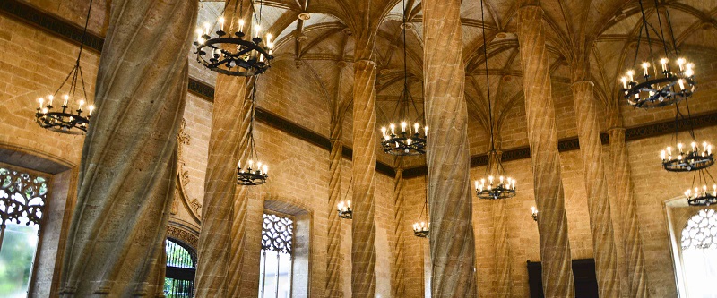 La Lonja de la Seda de Valencia, patrimonio de la humanidad.